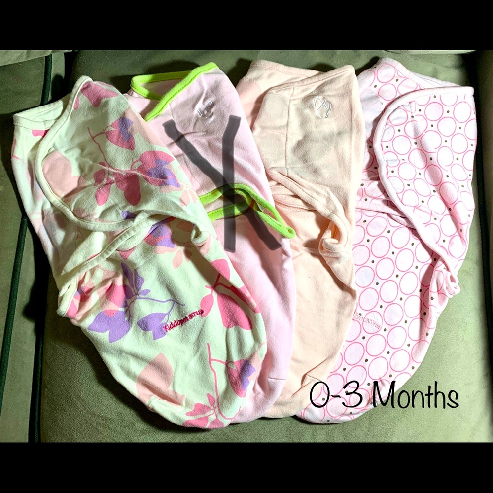 Set of 3 Velcro Sleep Swaddles for Baby